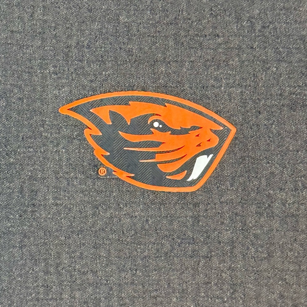 Oregon State Beavers Columbia Men's Large Dark Gray Quarter-Zip Jacket - Picture 6 of 8